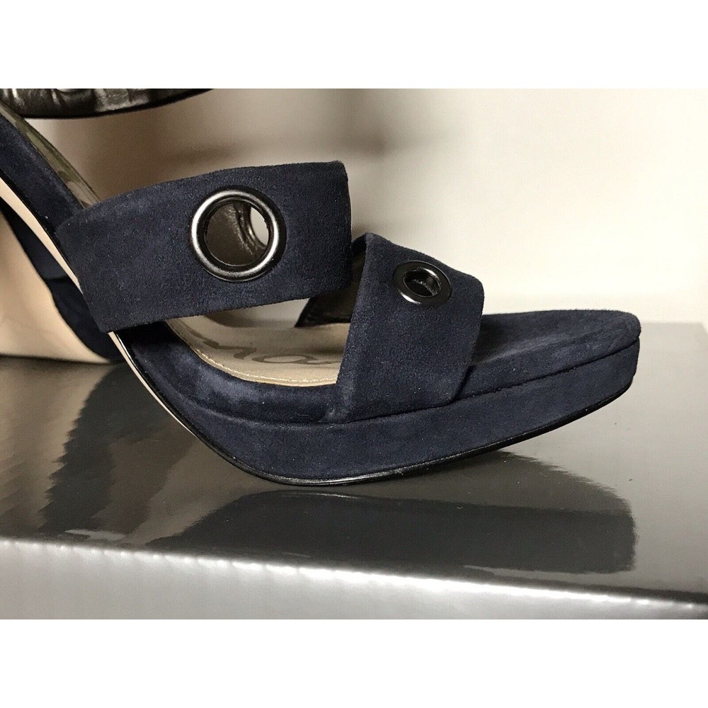 Sam Edelman Stiletto Sandals, Caged Open Toe with Metal Grommets 9.5M - Picture 5 of 11